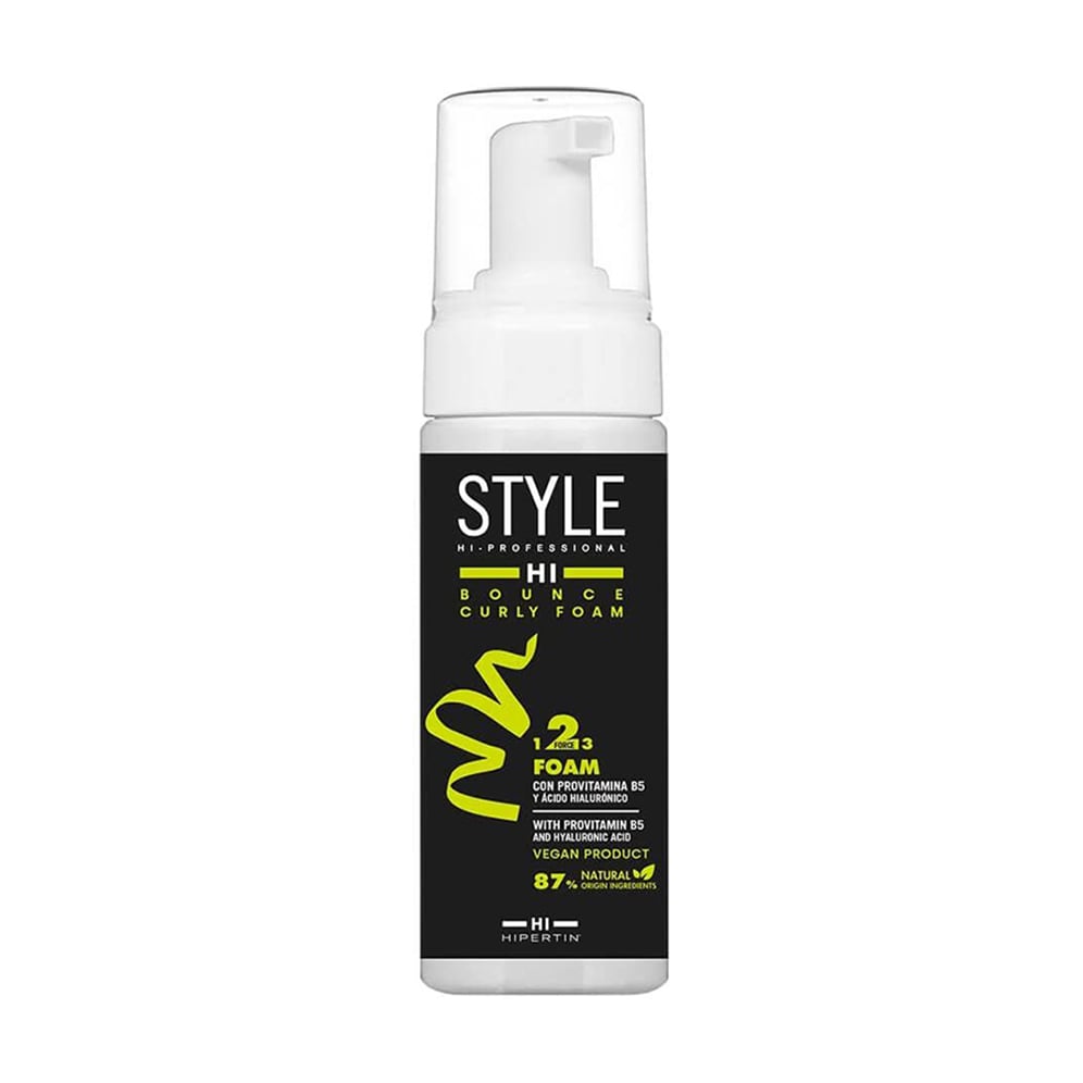Мус для укладання кучерявого волосся Hipertin Style Bounce Curly Foam сильної фіксації, 150 мл